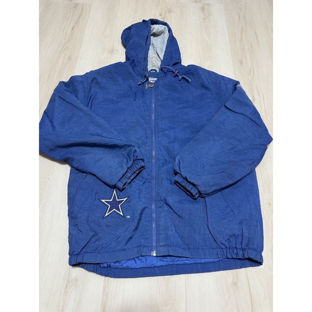 90s Starter Jacket Dallas Cowboy Blue  Color Made In Korea Men's Size Medium